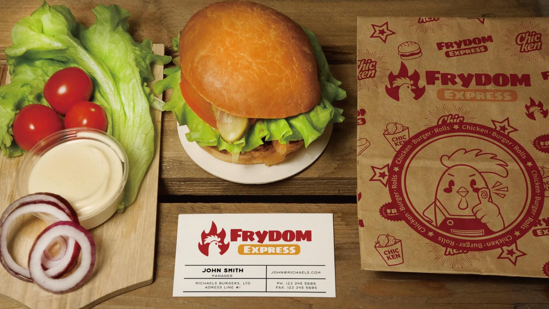 Frydom Express 炸鸡产品与门店氛围