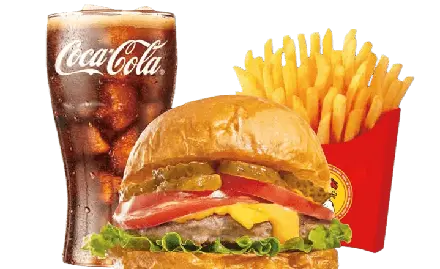 Beef Cheese Burger combo 芝士牛肉堡套餐