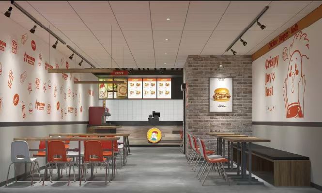 Frydom Express 炸鸡门店内景